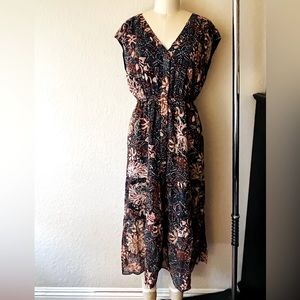 New Madewell floral midi dress